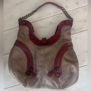 Christian Louboutin Metallic Woven Hobo Bag